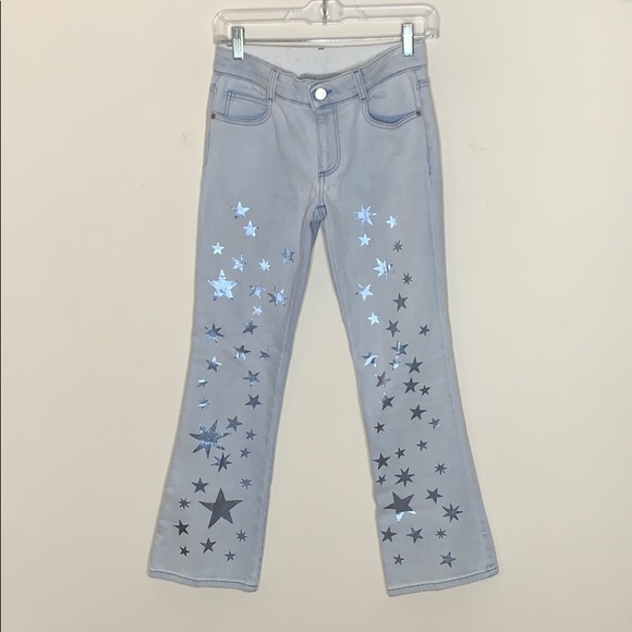 Stella McCartney Shimmer Star Printed Jeans Authentic & Adorable - Picture 3 of 8